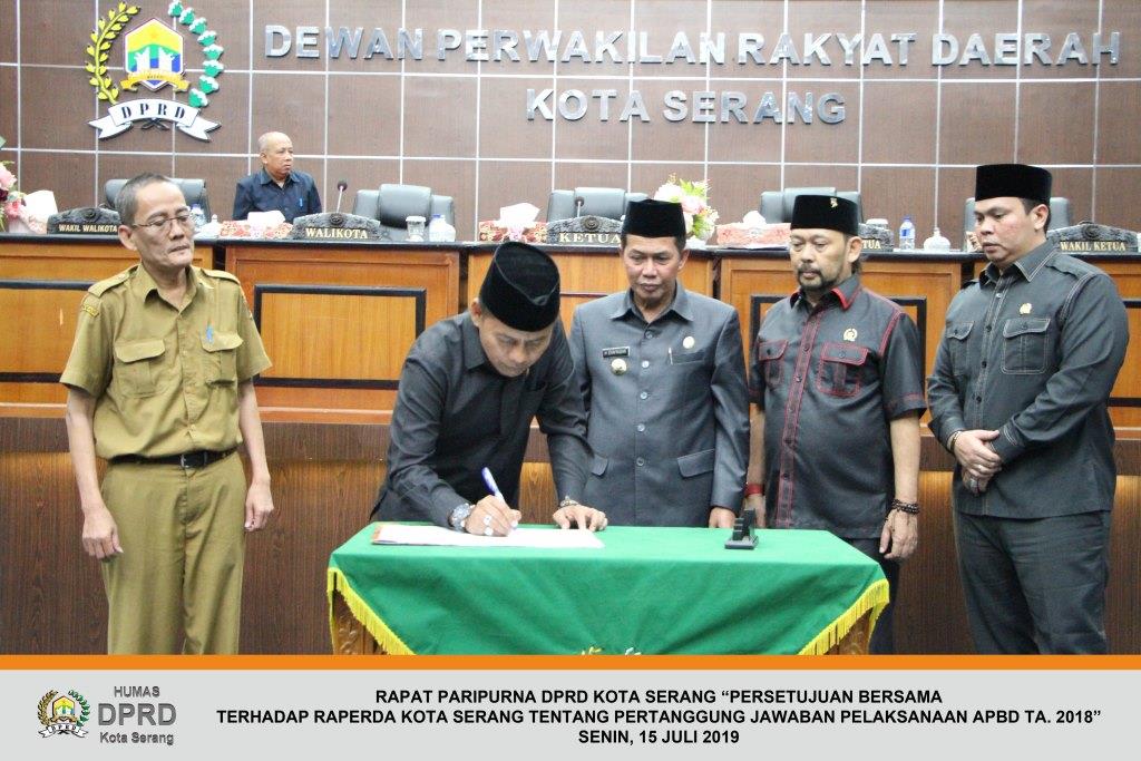 Raperda Tentang Pertanggung Jawaban Pelaksanaan APBD TA. 2018