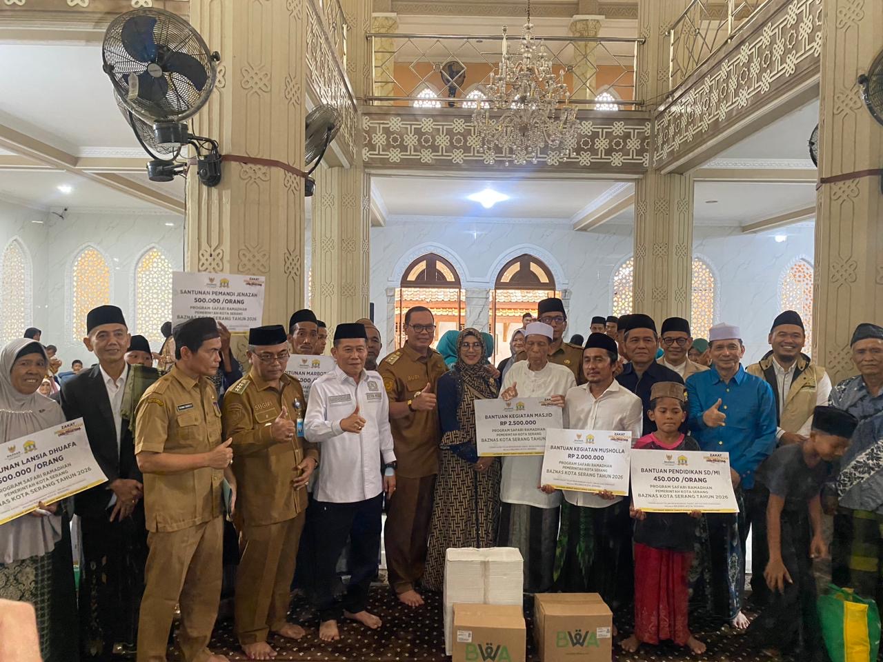 SAFARI RAMADHAN 1446 H / 2026 M DI KP. SUKABELA-KASEMEN MENJADI NOSTALGIA MASA KECIL BAGI KEDUA PEMIMPIN KOTA SERANG