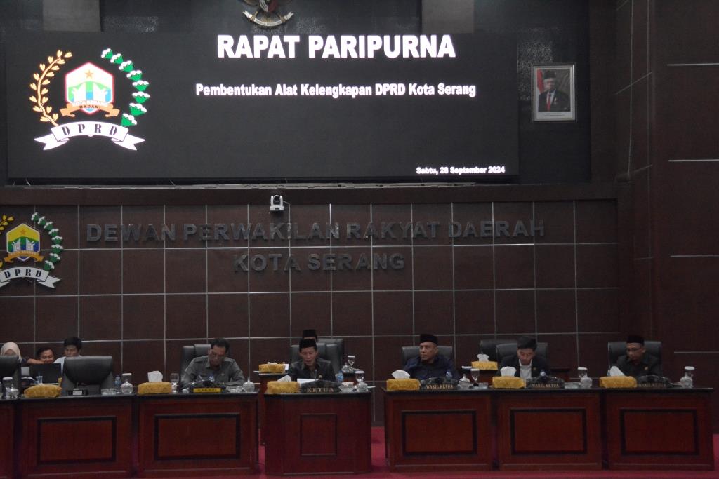 Paripurna Pembentukan Alat Kelengkapan (AKD) DPRD Kota Serang