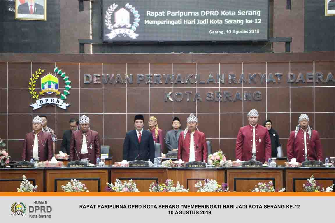 Rapat Paripurna DPRD Kota Serang “Memperingati HUT Kota Serang Ke-12”