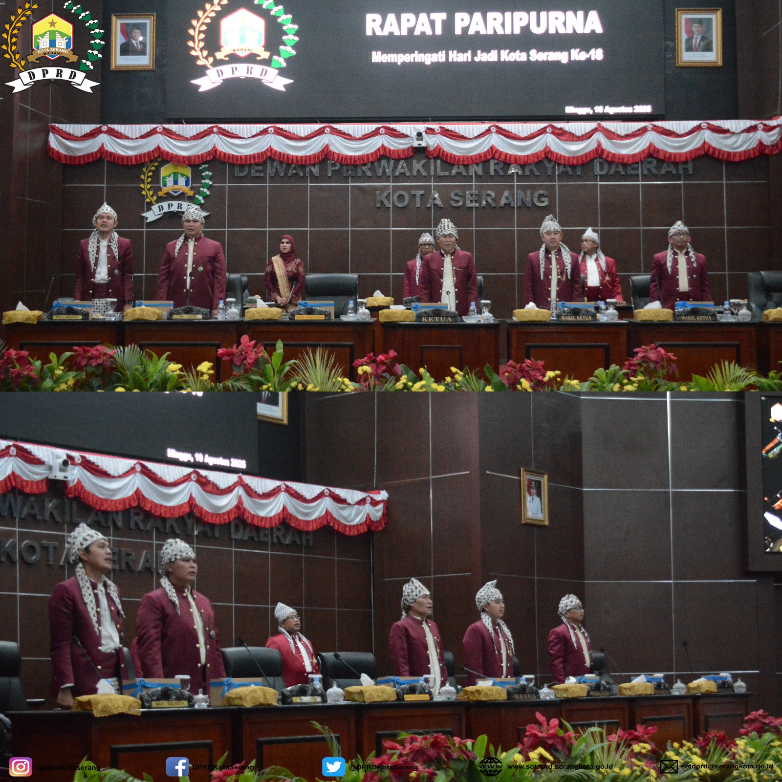 Paripurna Istimewa Memperingati HUT Kota Serang ke 18