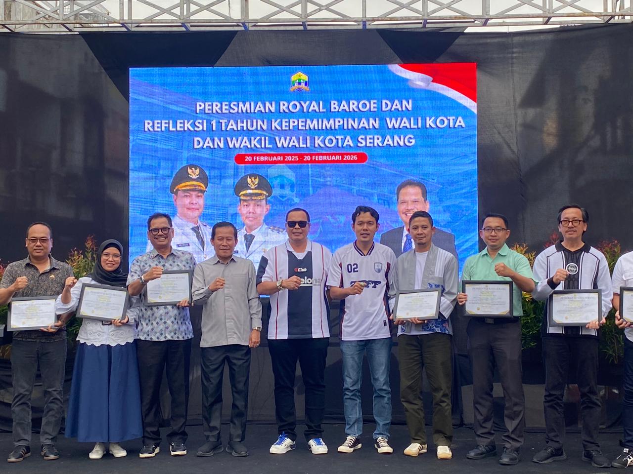 Peresmian Kawasan Royal Baroe dan Refleksi 1 tahun Kepemimpinan Walikota dan Wakil Wali Kota Serang