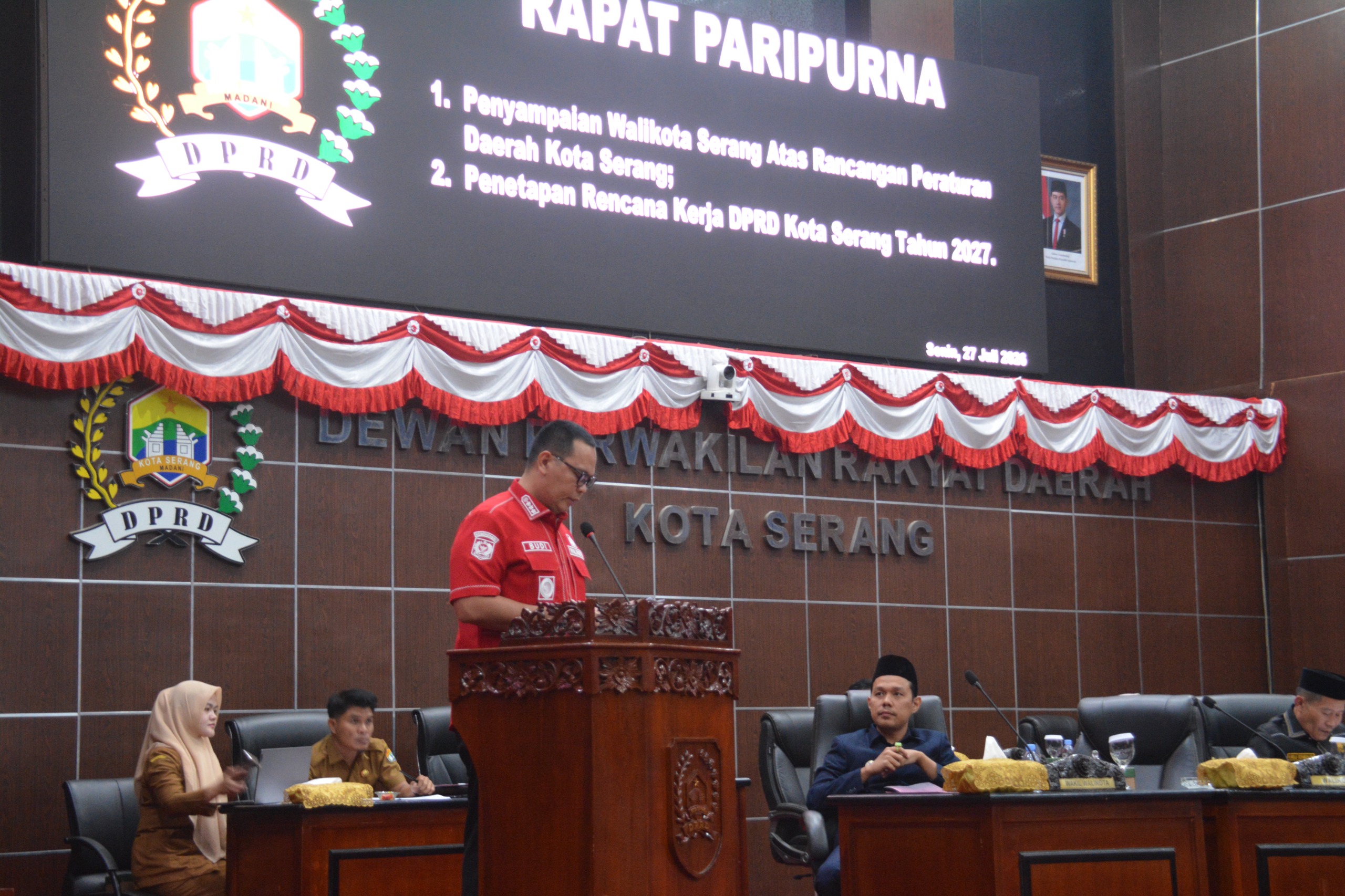 DPRD Kota Serang Terima Penyampaian Dua Raperda Strategis dari Pemkot Serang