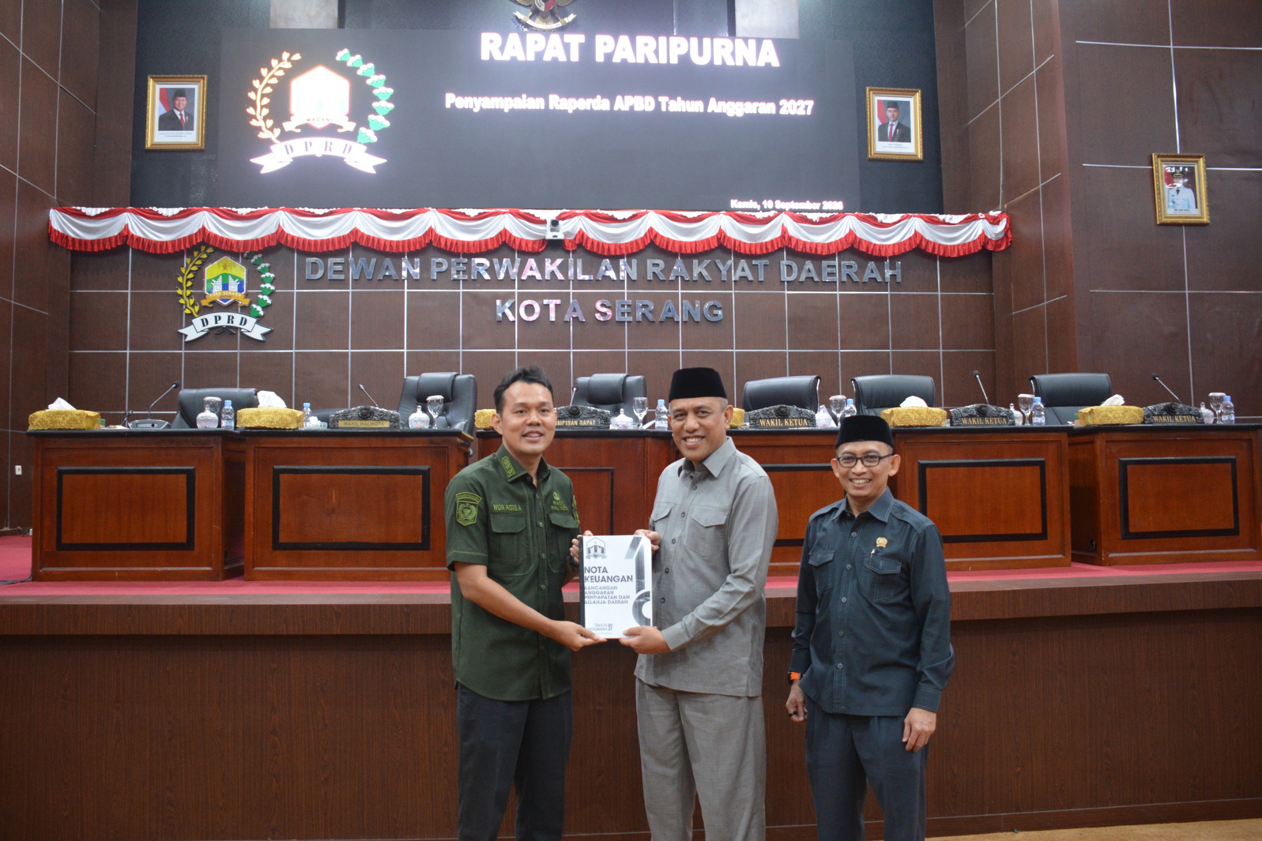 DPRD Kota Serang Gelar Rapat Paripurna Penyampaian Raperda APBD 2027
