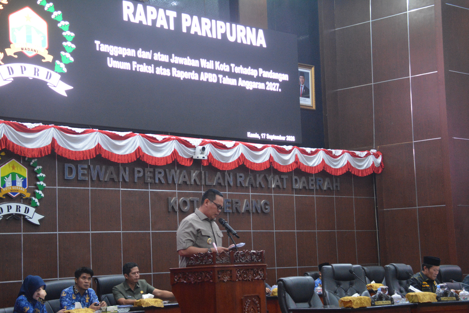 DPRD Kota Serang Gelar Paripurna, Bahas Arah APBD 2027 yang Berorientasi pada Manfaat Masyarakat