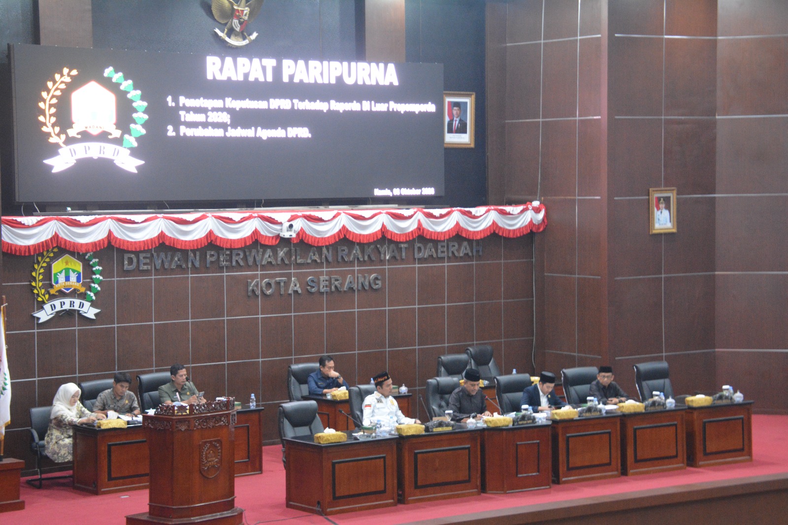 DPRD Kota Serang Tetapkan Raperda Perangkat Daerah dan Tiga Propemperda 2027